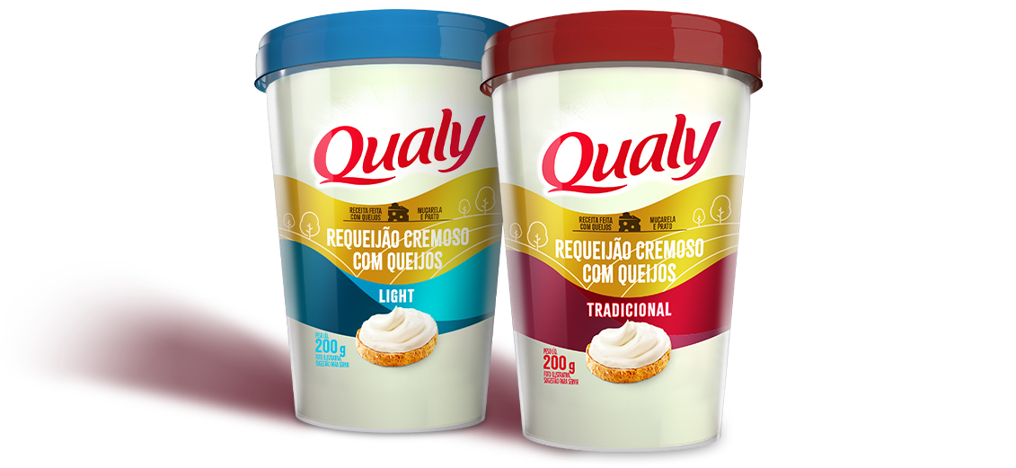 Embalagem do requeijão qualy